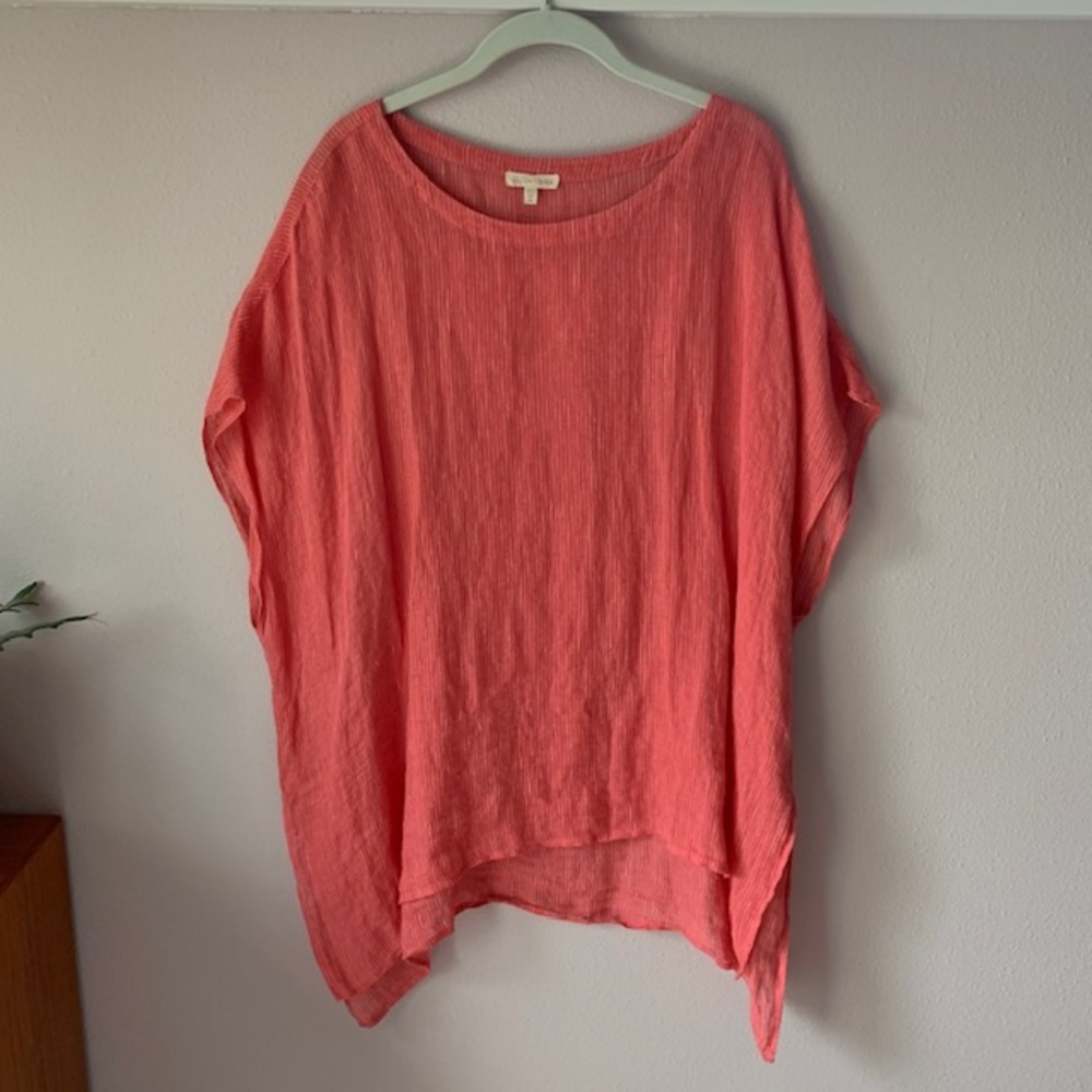 Eileen Fisher Coral Tunic Top